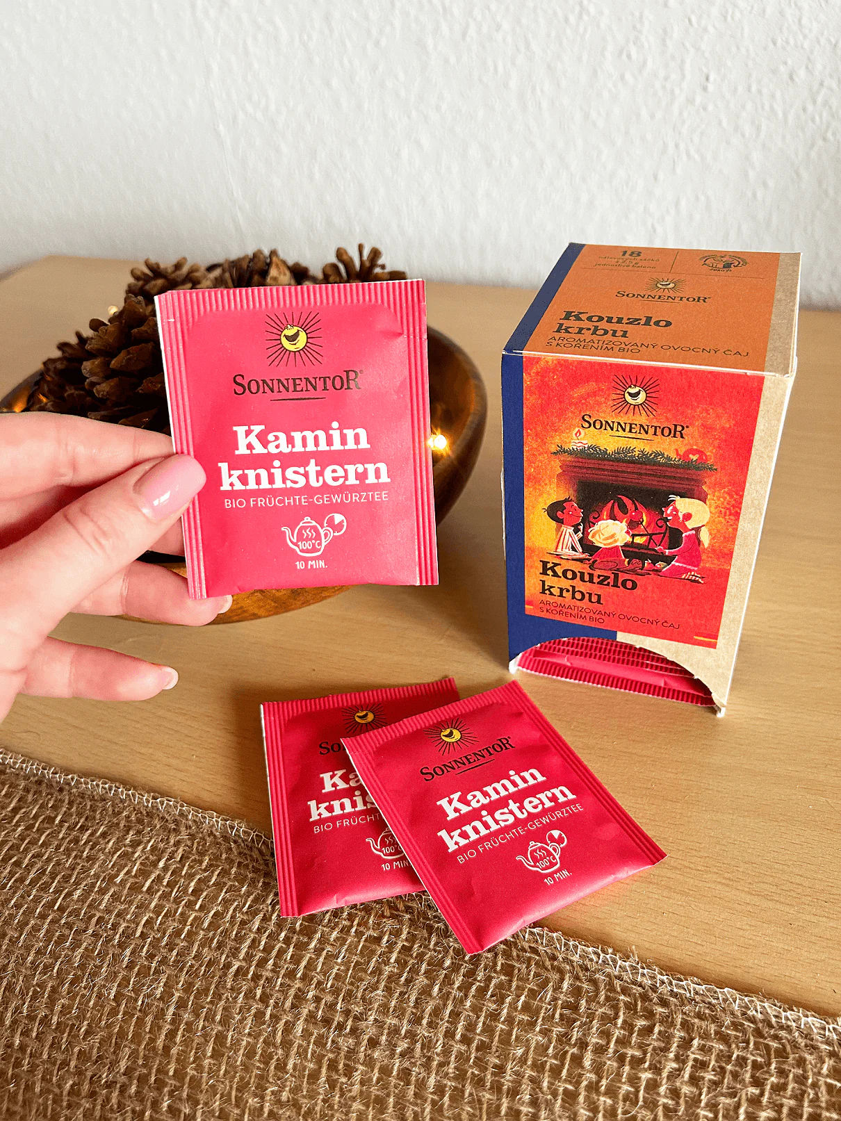 Sonnentor Aromatizovaný ovocný čaj Kouzlo krbu BIO - nálev. sáčky (18 x 2,5 g) - Image 3