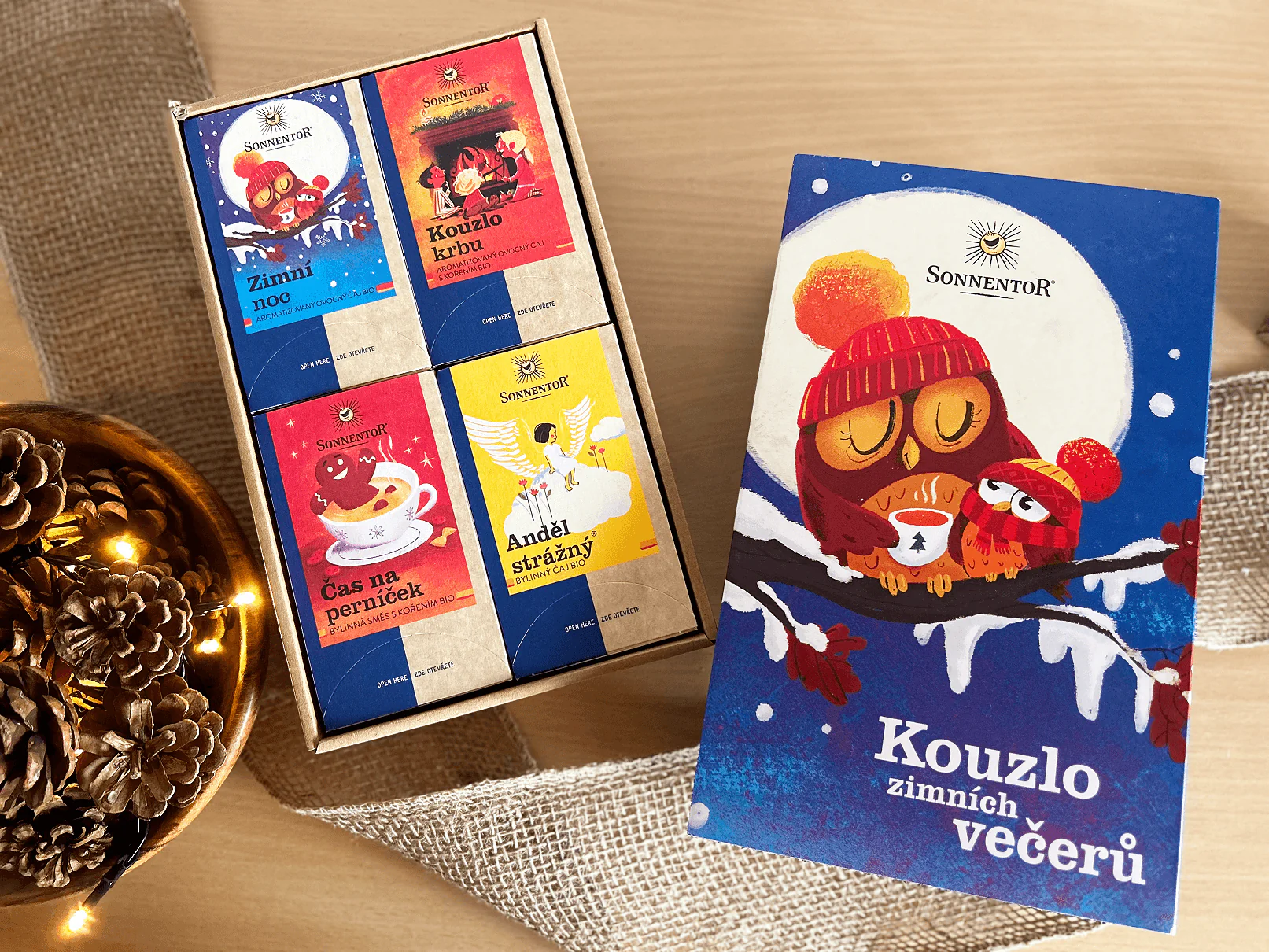 Sonnentor Dárková kazeta čajová BIO - Kouzlo zimních večerů (4 ks) - Image 3
