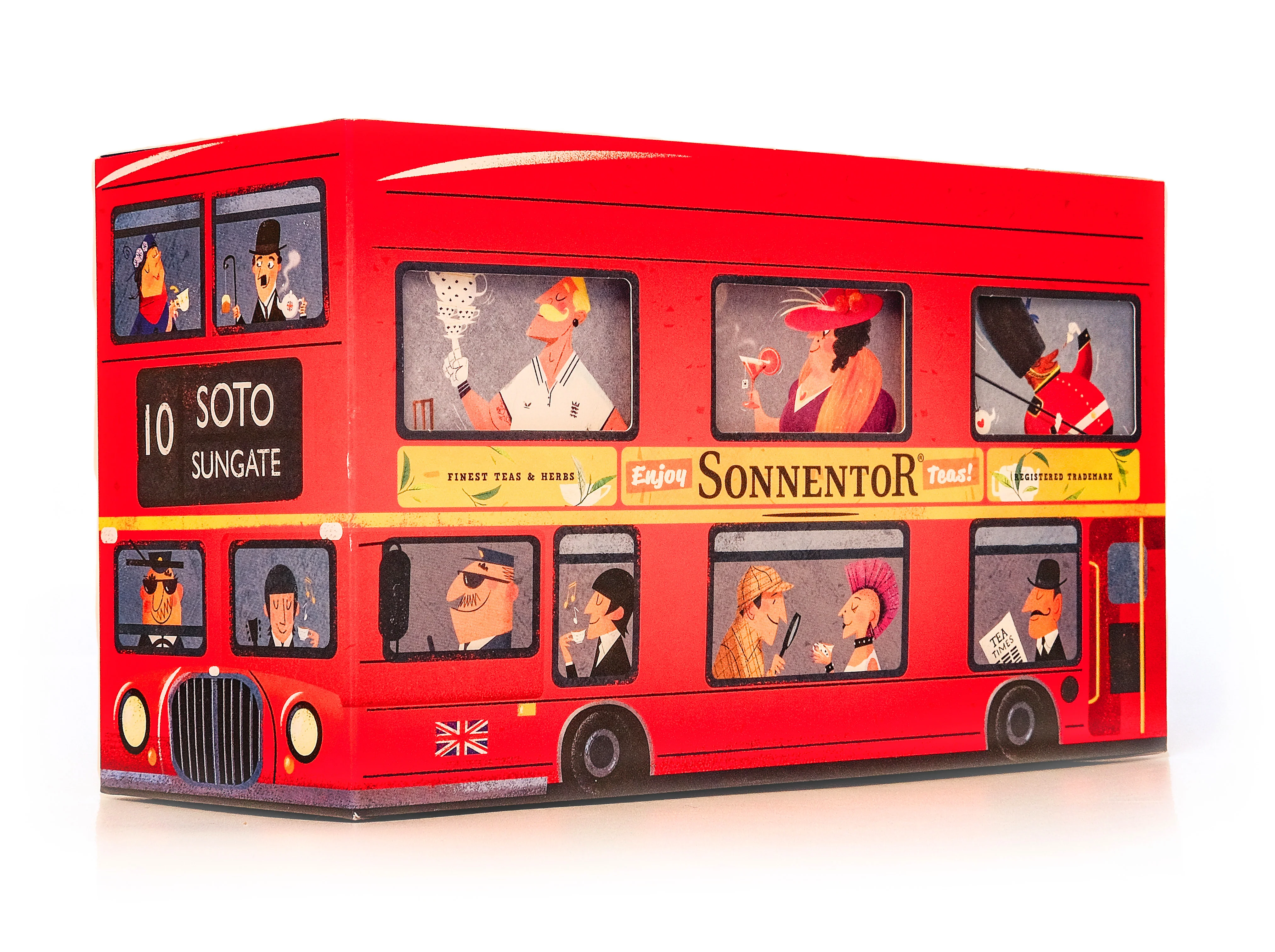 Sonnentor Dárková kazeta čajová BIO - London Bus (3 ks) - Image 3
