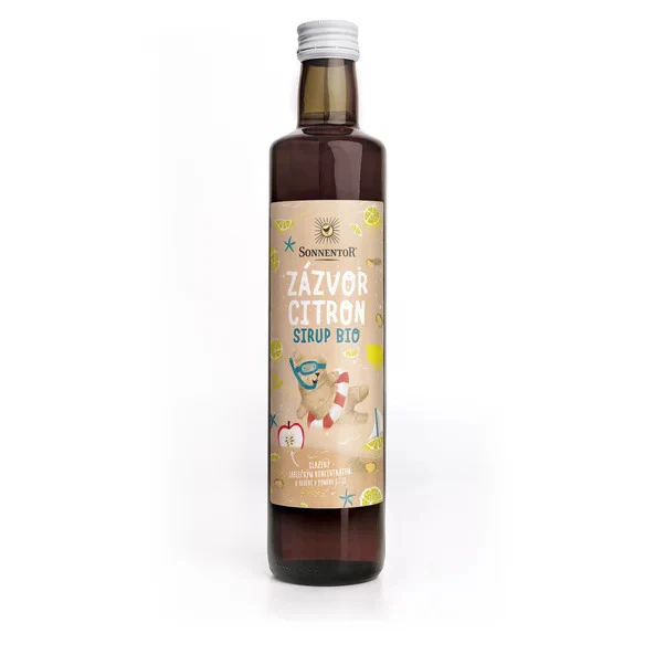 Sonnentor Sirup BIO - zázvor a citron (500 ml)
