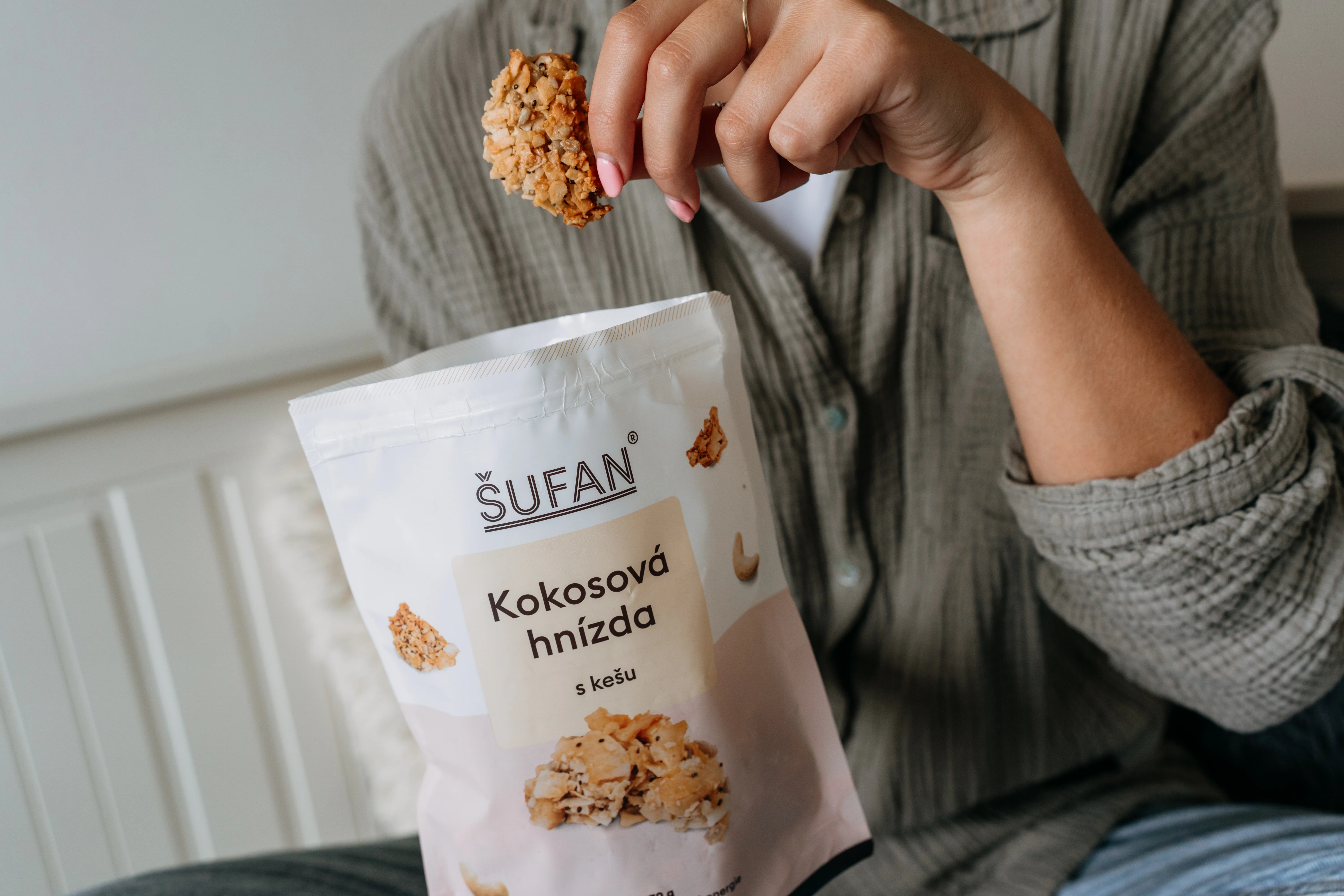Šufan Kokosová hnízda s kešu (170 g) - Image 5