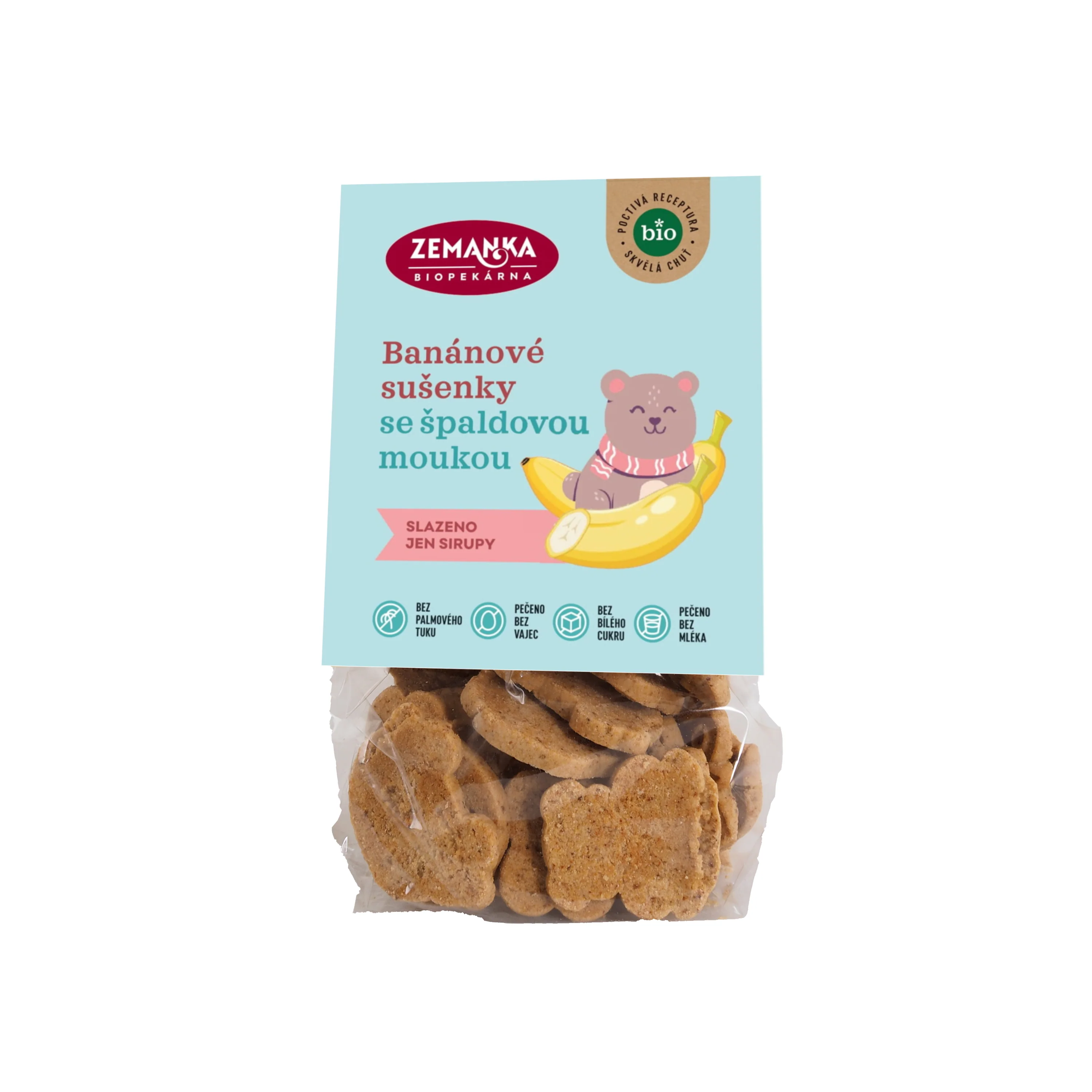 Zemanka Sušenky špaldové banánové BIO (100 g)