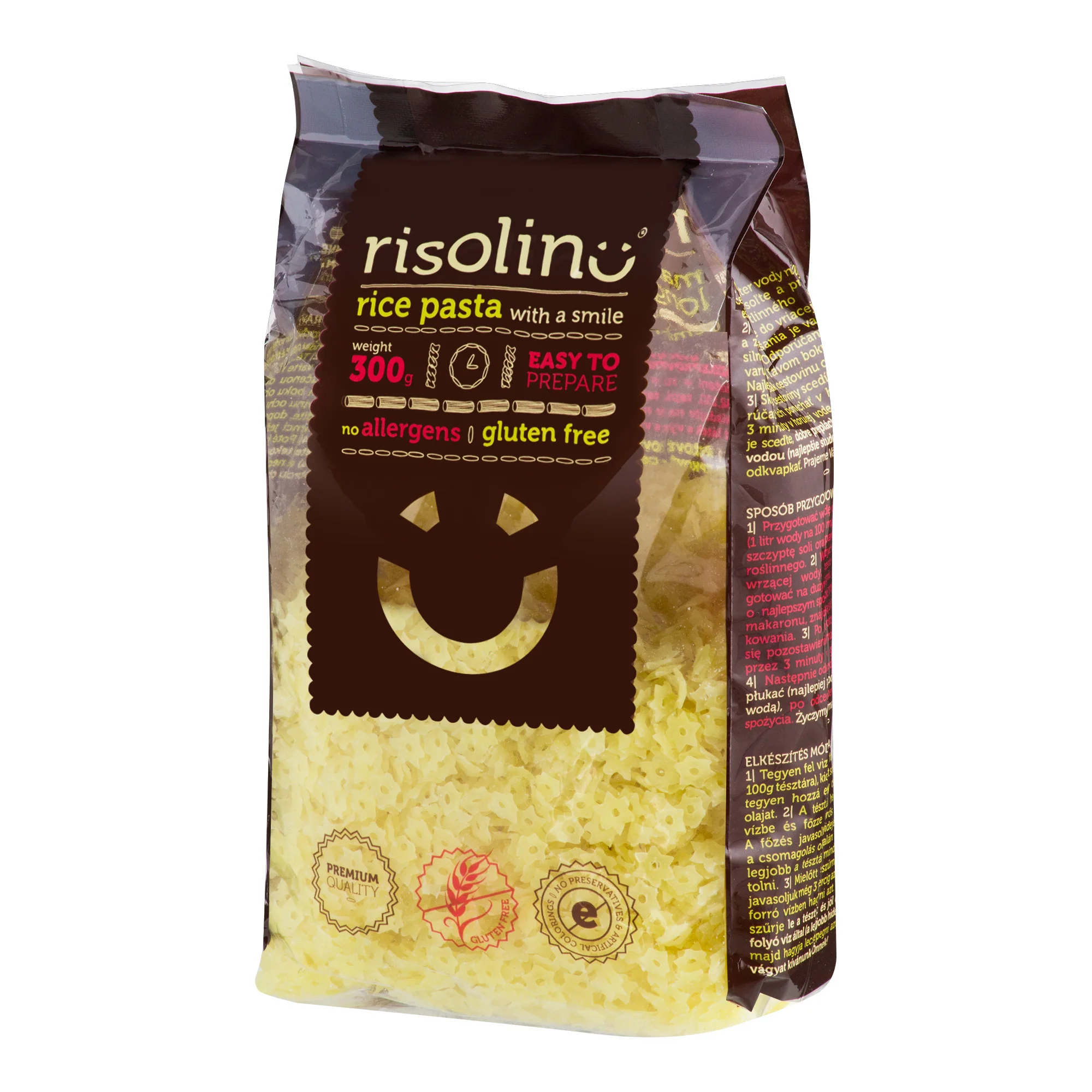 Těstoviny polévkové hvězdičky rýžové bezlepkové 300 g   RISOLINO - Image 2