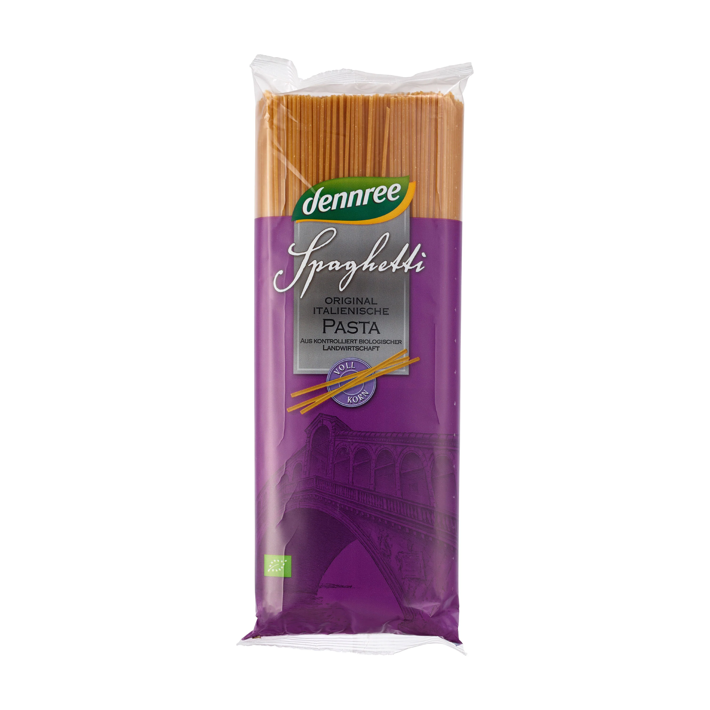 Dennree Těstoviny špagety celozrnné BIO (1000 g)