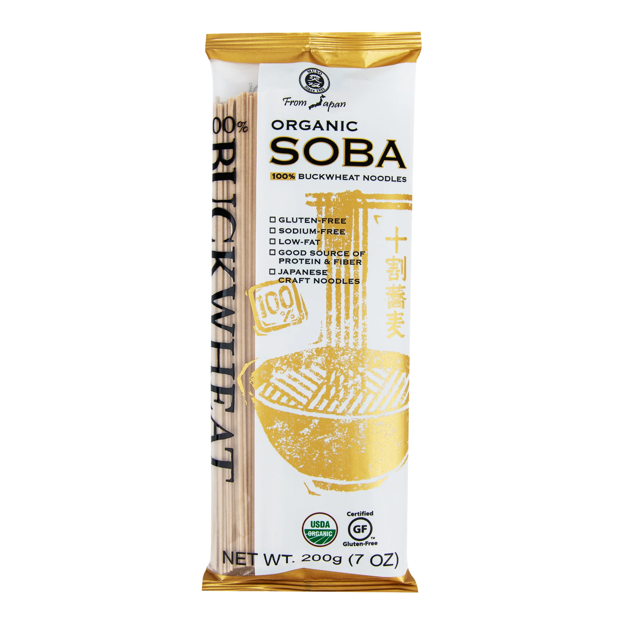 Muso Těstoviny špagety pohankové Soba BIO (200 g)