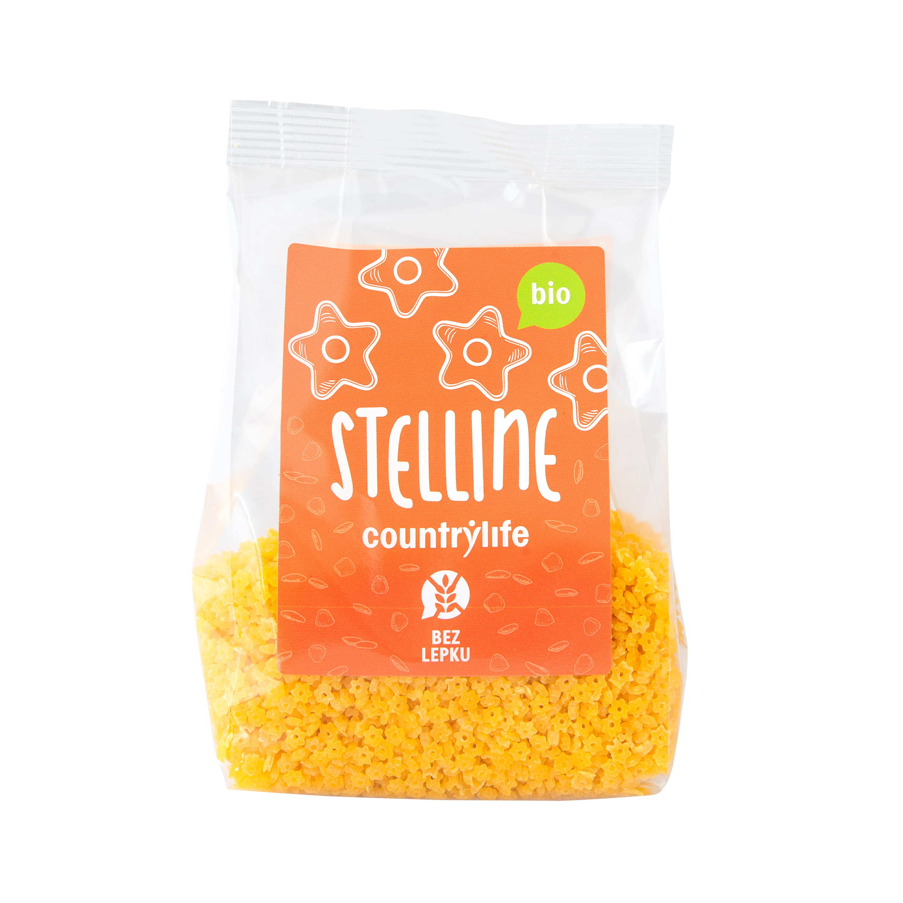 Těstoviny stelline kukuřično-rýžové 250 g BIO   COUNTRY LIFE