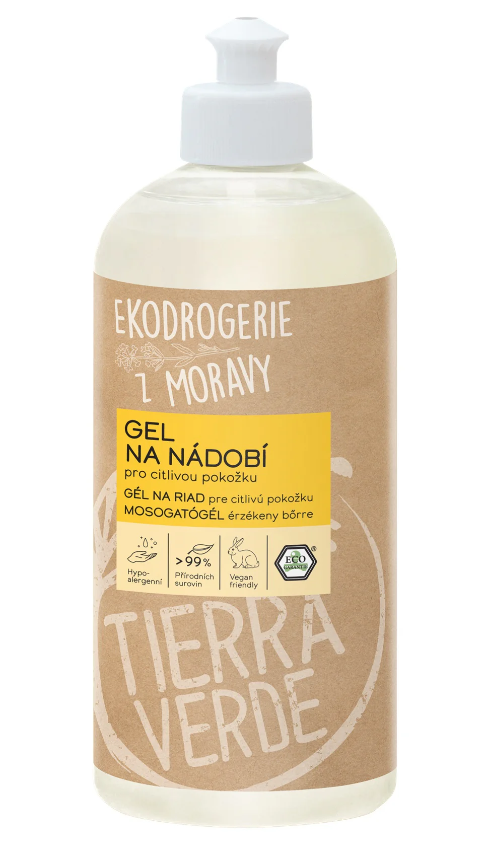 Tierra Verde Gel na nádobí - pro citlivou pokožku
