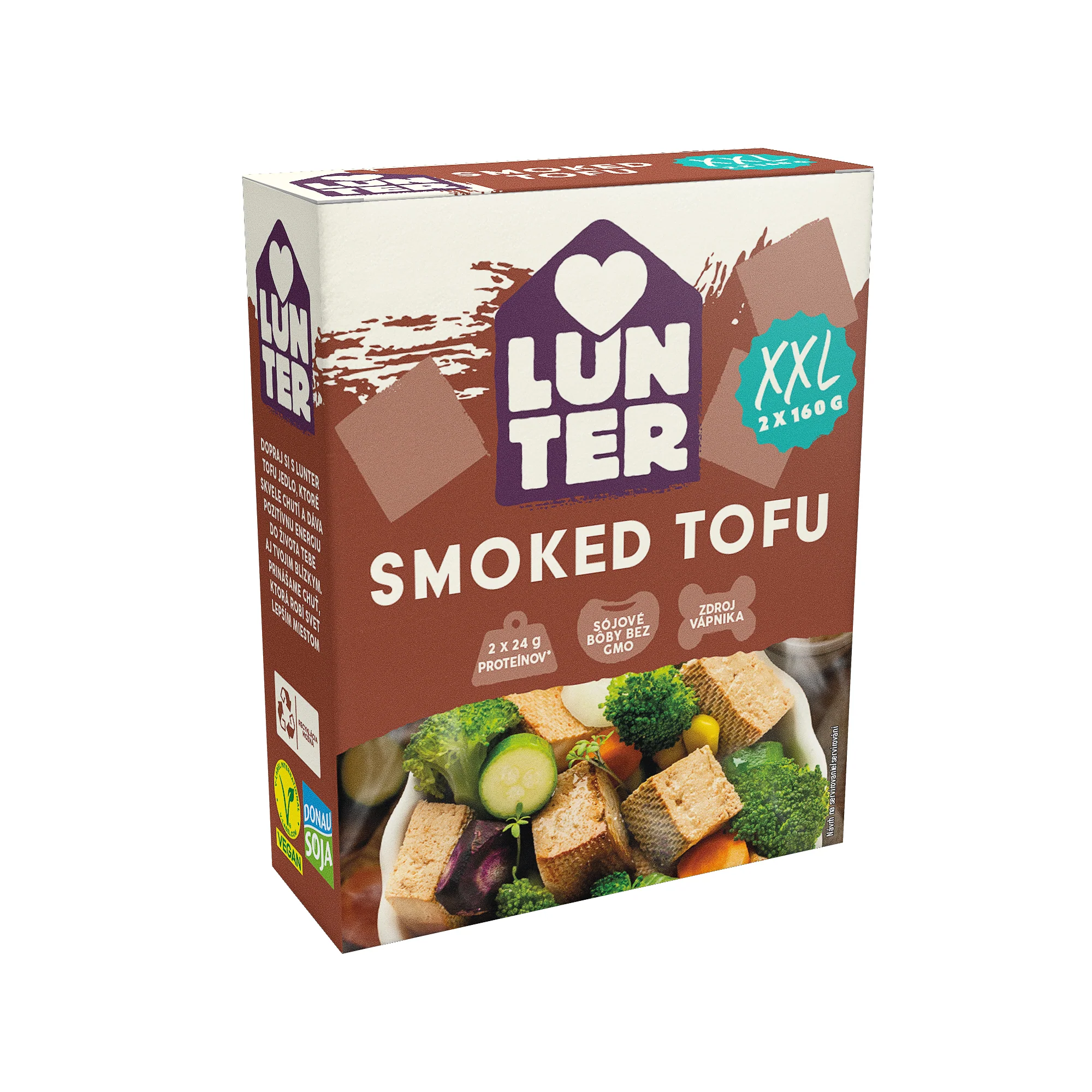 Tofu uzené XXL 320 g (2x160 g)   LUNTER