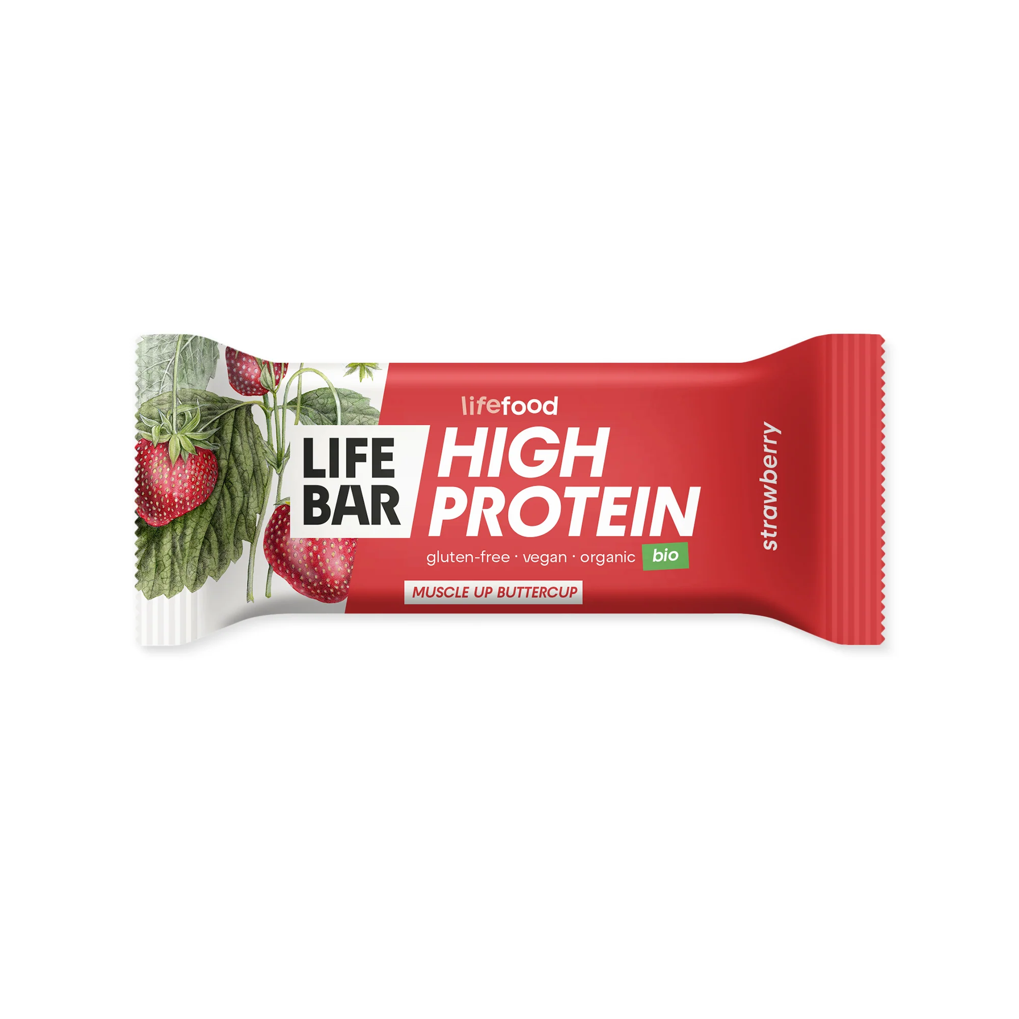 Lifefood Tyčinka Lifebar proteinová s jahodami BIO (40 g)