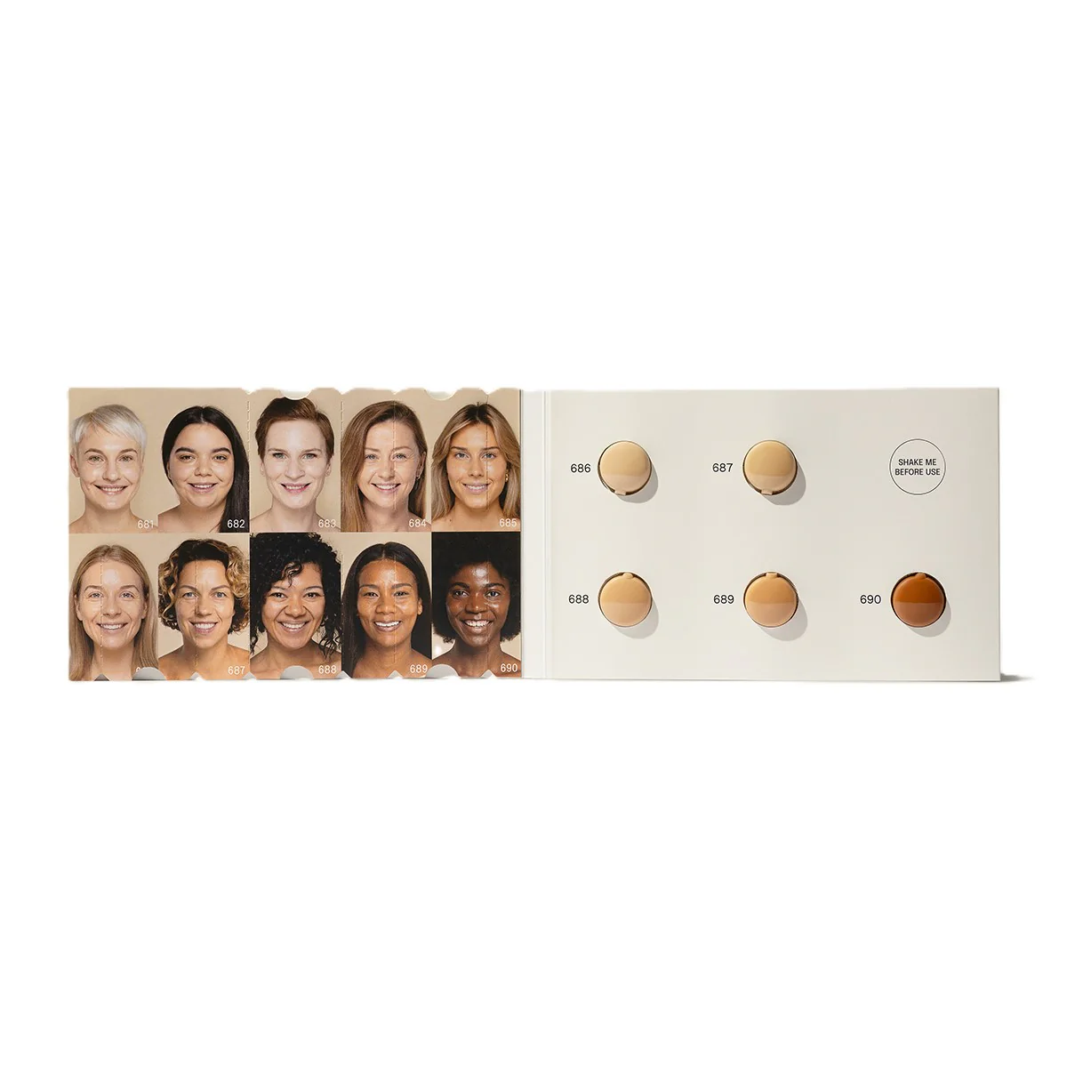 Uoga Uoga Sada testerů Tekutý minerální make-up a sérum SPF 20 BIO (10 x 1 ml) - Image 2