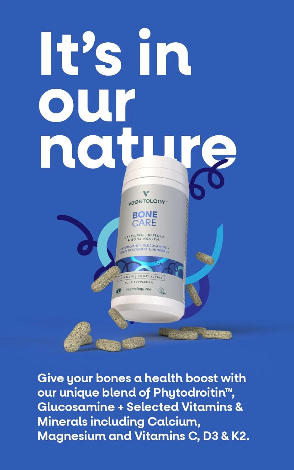 Vegetology Bone Care na kosti a klouby (60 tablet) - Image 7