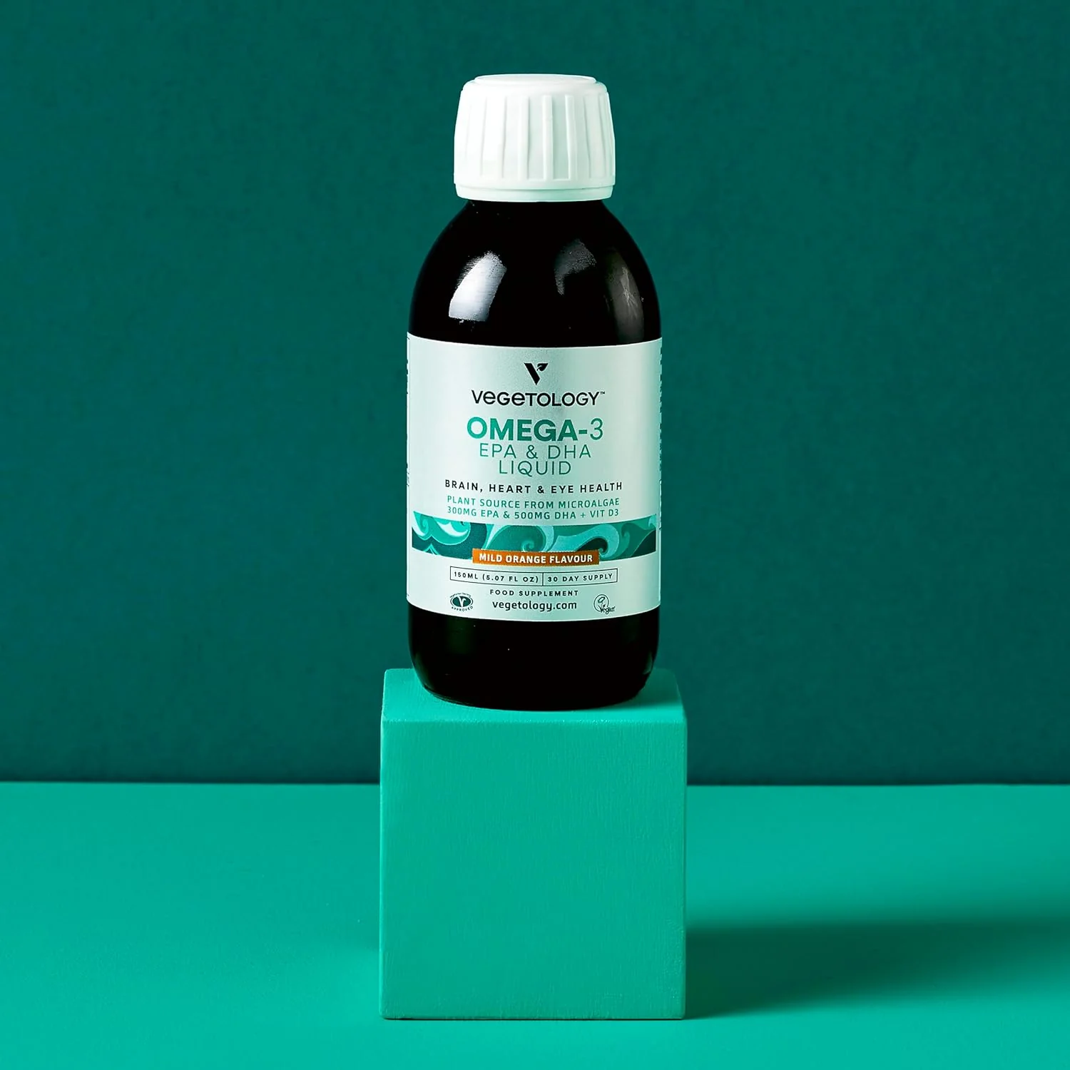 Vegetology Omega-3 tekutý, EPA a DHA s vit. D3 (150 ml) - Image 5