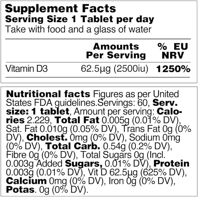 Vegetology VitD3 1000 IU (60 tablet) - Image 14