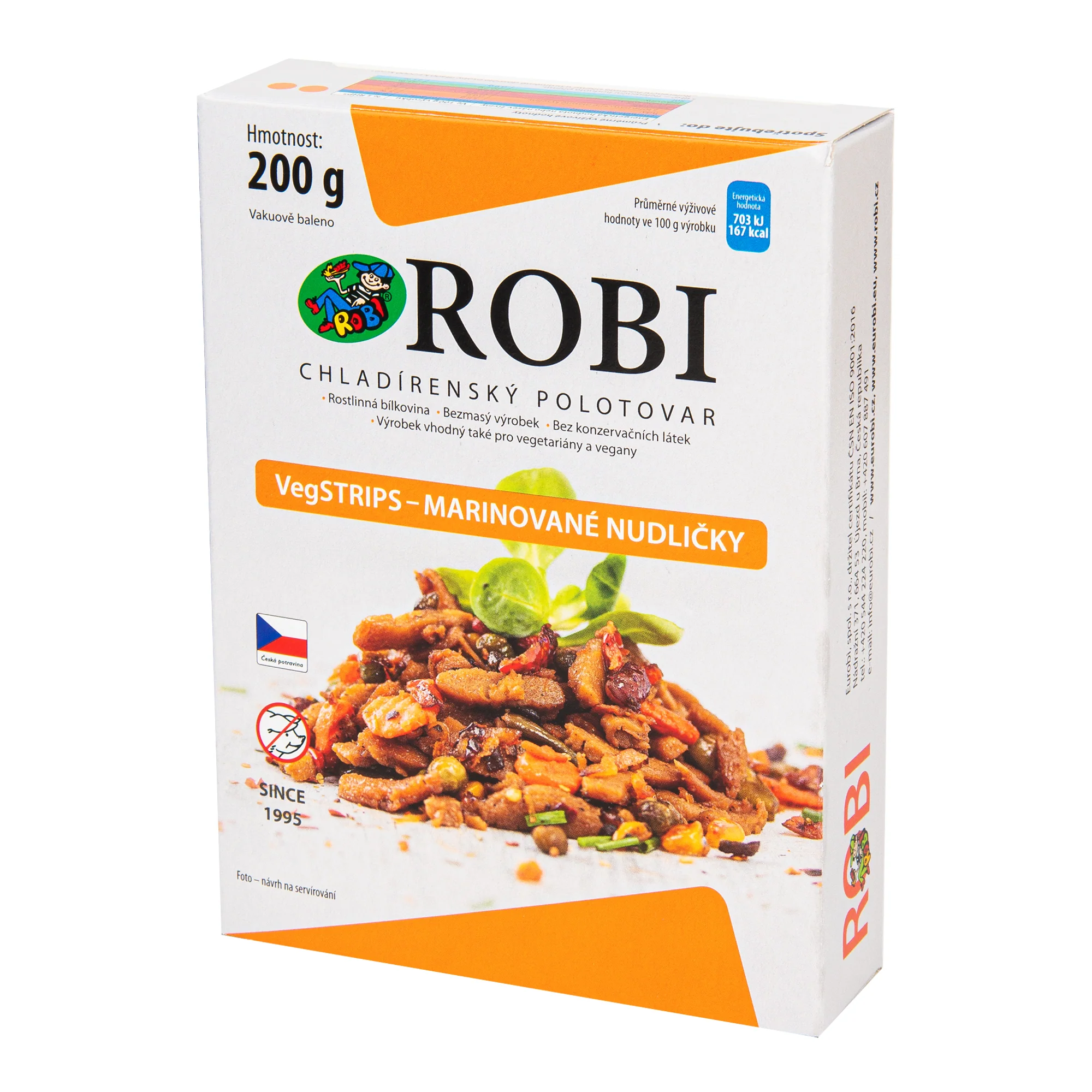 Robi VegSTRIPS marinované nudličky (200 g) - Image 2