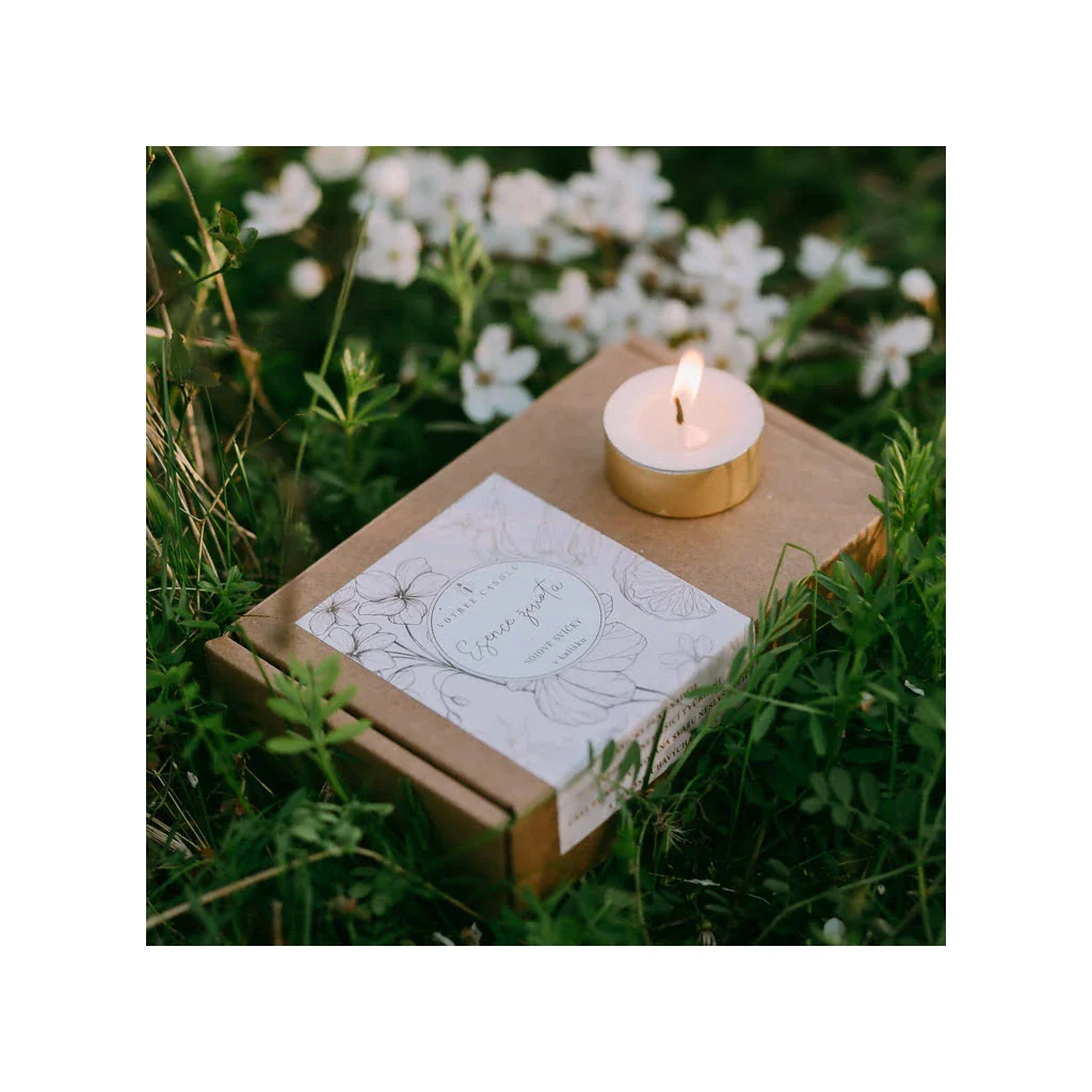 VonTree Candle Sada čajových svíček ze sójového vosku - bez vůně (6 ks) - Image 2