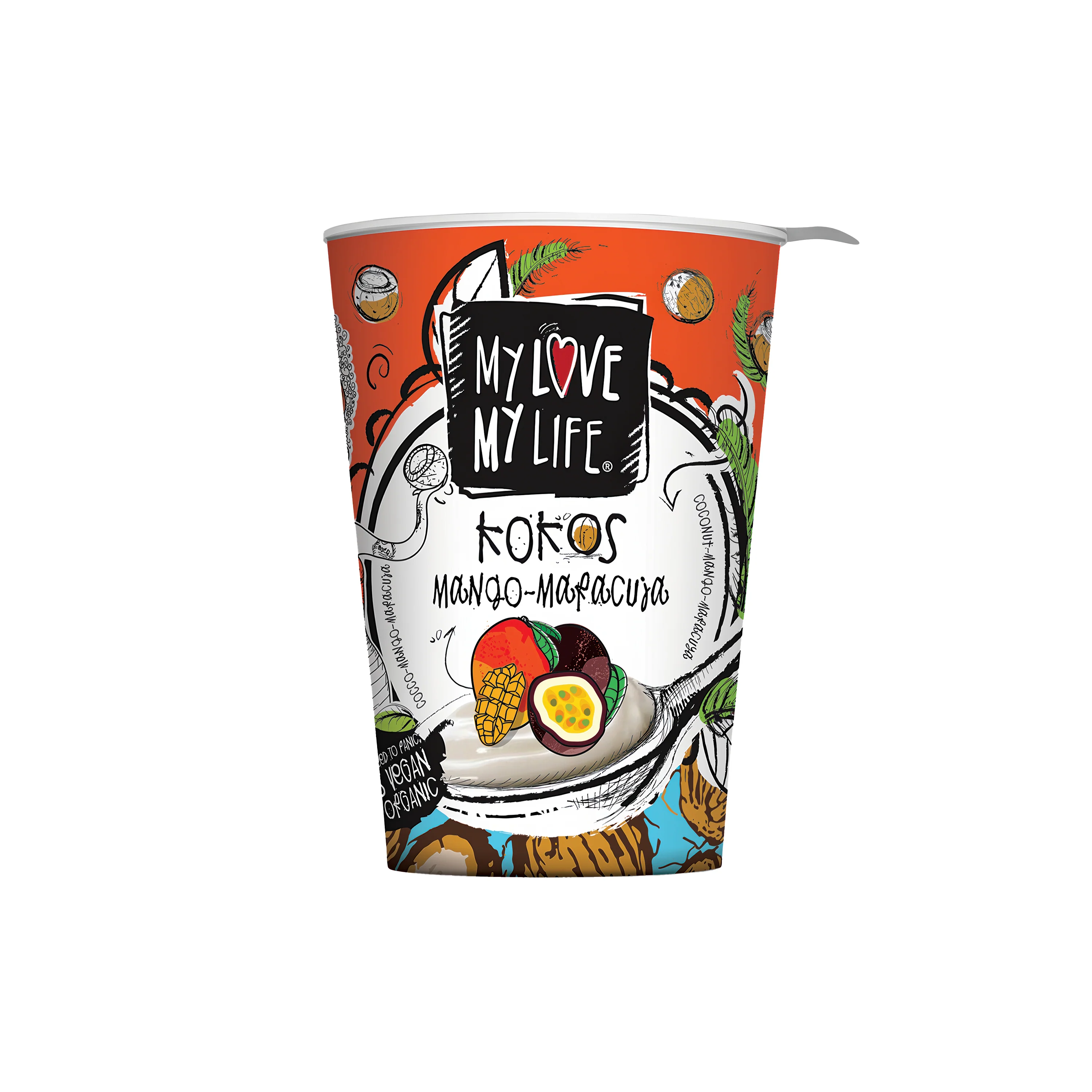 My Love My Life Zakysaný kokosový Mango a Marakuja BIO (180 g)