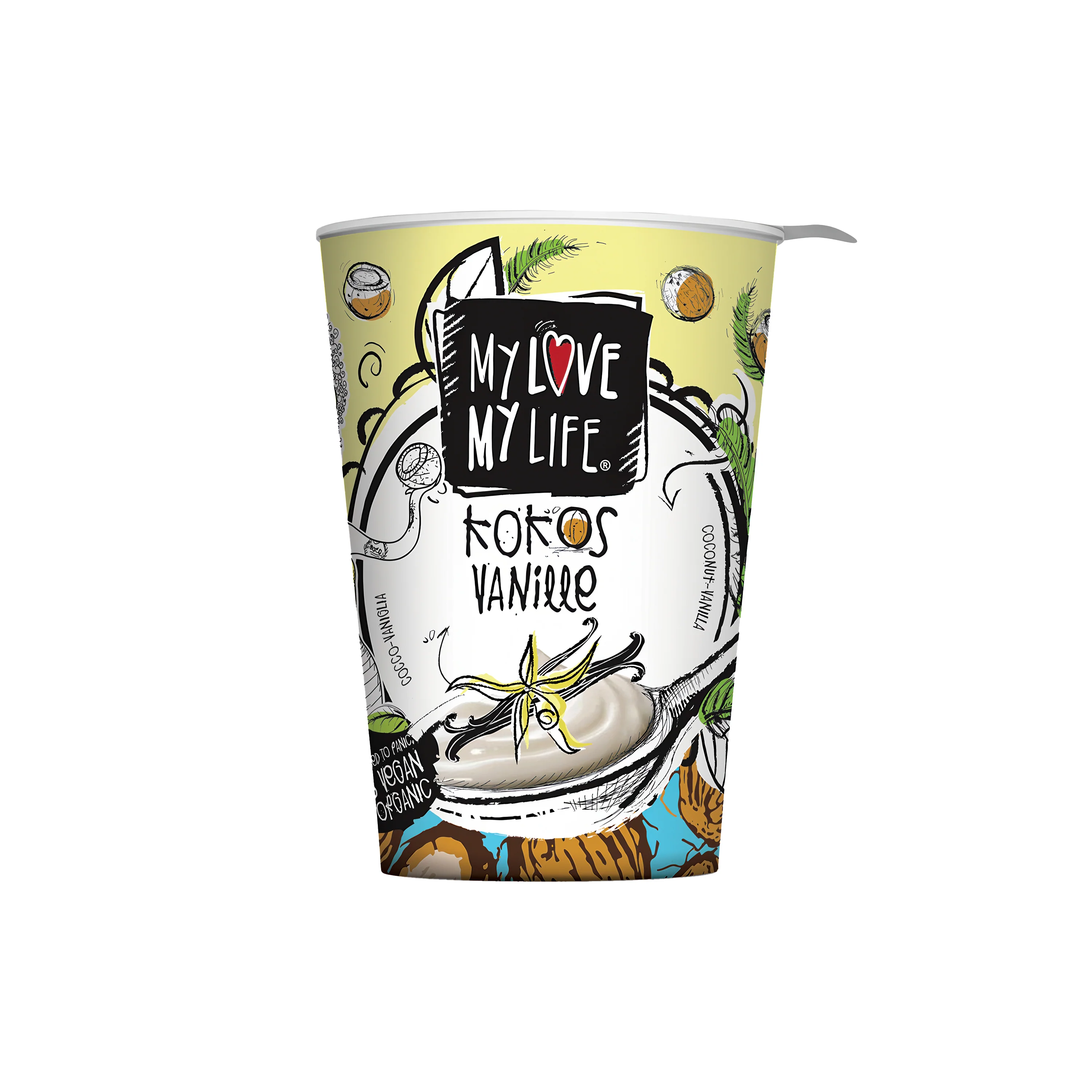 My Love My Life Zakysaný kokosový Vanilka BIO (180 g)