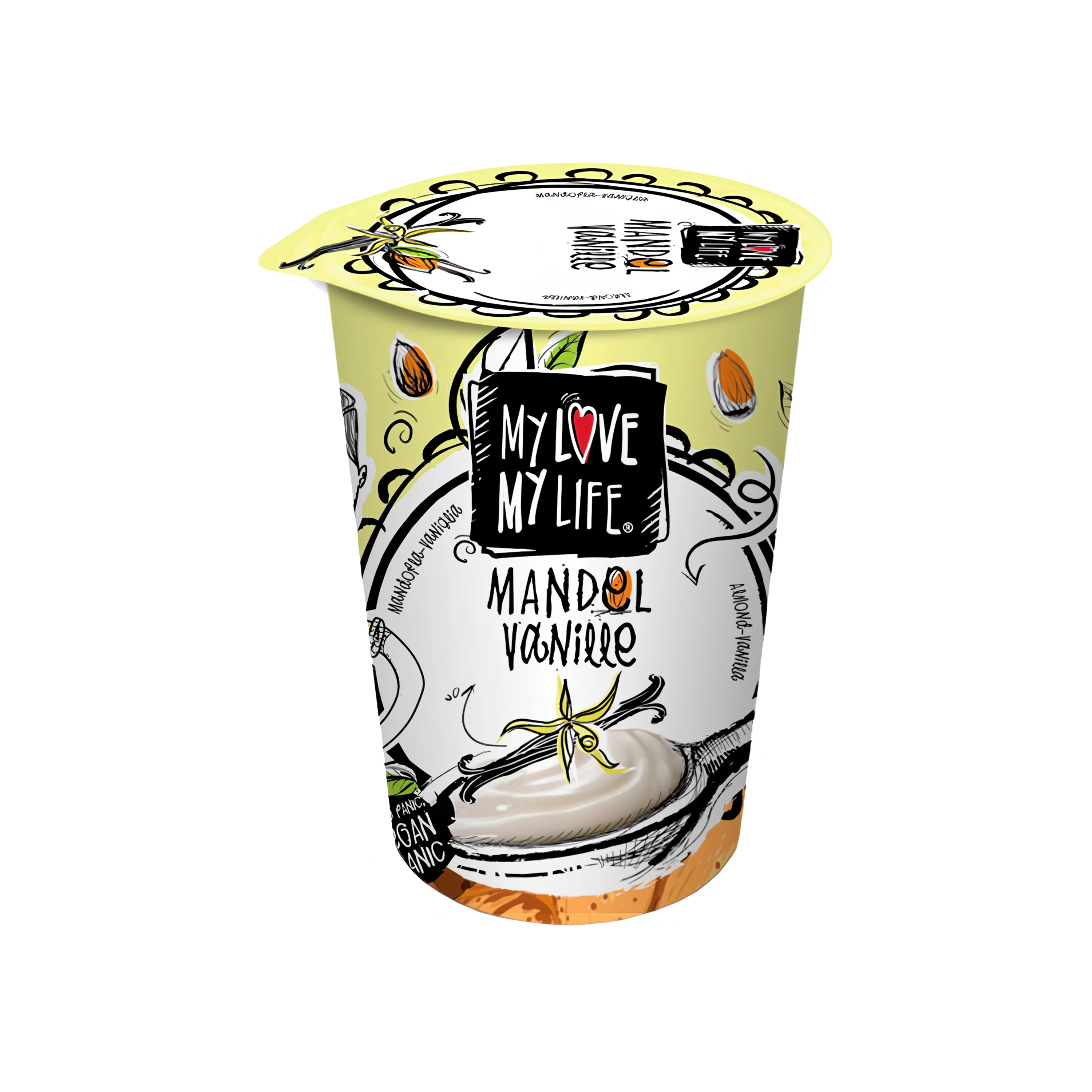 My Love My Life Zakysaný mandlový Vanilka BIO (180 g)